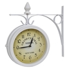 Kuma Rustic Design Two-sided Wall Clock 20 cm White