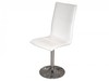 L White Faux Leather Set of 2 Dining Chairs