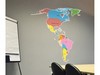 Large Map of North & South America Wall Stickers