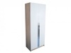 Las Vegas Oak & White High Gloss 2 Door Wardrobe