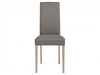 Laura Natural Raw Oak & Grey Fabric Pair of Dining Chairs