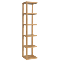 Laval Bookcase Oak Finish Display Unit