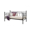 Lille Metal Daybed & Optional Trundle (Various Colours Available) (Bed Colour: Black,  Options: Daybed Only)