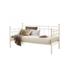 Lille Metal Daybed & Optional Trundle (Various Colours Available) (Bed Colour: Cream,  Options: Daybed Only)