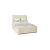 Lillian Fabric Ottoman Bed Frame (Various Colours Available) (Bed Colour: Pearl,  Bed Size: Double)