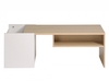 Limon Sliding Oak & White Storage Coffee Table