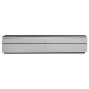Logan TV Unit 220cm White High Gloss with Lights