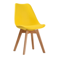 Louvre Dining Chair (Pair) - Various Colours Available (Colour: Yellow)