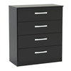 Lynx 4 Drawer Chest Black Gloss