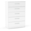 Lynx 5 Drawer Chest White Gloss