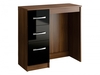 Lynx Black High Gloss & Walnut 3 Drawer Dressing Table