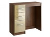 Lynx Cream High Gloss & Walnut 3 Drawer Dressing Table