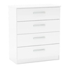 Lynx White 4 Drawer Chest Gloss