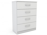 Lynx White Gloss 4 Drawer Chest