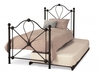 Lyon Black Single Bed & Guest Bed