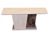 Lyon Cream & Cocoa Brown Marble Coffee Table