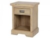 Lyon Solid Acacia 1 Drawer Bedside Table