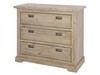 Lyon Solid Acacia 3 Drawer Wide Chest