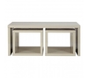 Madrid Light Grey Gloss Coffee Table (Table Colour: Grey)