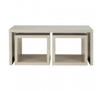 Madrid Light Grey Gloss Coffee Table (Table Colour: Grey)