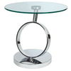 Magic Round Lamp Table Glass & Stainless Steel