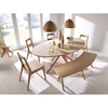 Malmo Oak Oval Dining Set with Seating (Number of Chairs: 2,  Number Of Benches: 2)