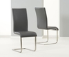 Marila Extending Dining Table Set with Coloured Chairs (Chair Colour: Grey,  Number of Chairs: 8)