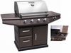 Master Cook Elite 500 Hammer Tone 4 Burner Gas BBQ