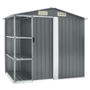 Meissa Multipurpose Garden Shed with Rack Grey Iron