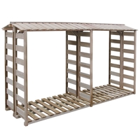 Meissa Rot Resistant Firewood Storage Shed Impregnated Pinewood