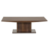 Messina Coffee Table Walnut & Stainless Steel