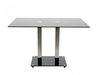 Metro Black Glass Dining Table