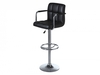 Miami Black Faux Leather & Chrome Padded Bar Stool