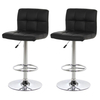 Milla Bar Stool Black Faux Leather (Pair)
