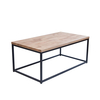 Mirelle Solid Oak Coffee Table (Frame Colour: Black Frame)