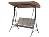 Monaco Brown Textiline 3 Seater Swing Seat