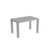Monaco Grey Gloss Dining Table (Length Of Table: 120cm)
