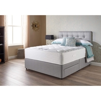 Myers Extra Memory Comfort 1400 Mattress & Base Divan Set - choice of bases and fabric colours (Base Height: Standard Height Divan,  Fabric Colour:
