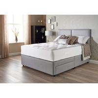 Myers Firm Divan Bed Backrest Ortho Support 1400 (Base Height: 3/4 Height Platform Divan,  Fabric Colour: Granite,  Storage Type: 2 Drawers,  Bed Size: S