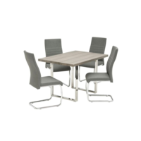 Naples Grey Oak Dining Table (Dimensions: 1.2m: W 120 cm x D 80 cm x H 75 cm)