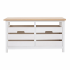 Newport White Painted 2 Drawer Bench