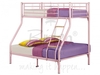 Nexus Pink Metal 3 Sleeper Bunk Bed