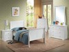 Oasis White Single Sleigh Bed