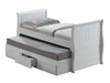 Oasis White Sleigh Guest Bed with Trundle