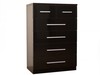 Ohio Black Gloss 2 4 Drawer Wide Chest