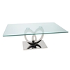 Orion Coffee Table Glass & Stainless Steel