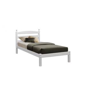 Oslo Wooden Bed Frame White (Bed Size: Single)