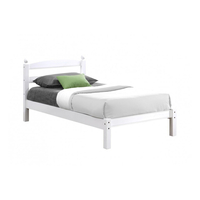 Oslo Wooden Bed Frame White (Bed Size: Small Double)