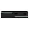 Ovio 200cm Black Gloss TV Unit with LED Lighting