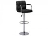 Paddy Pair of Black Faux Leather Bar Stool